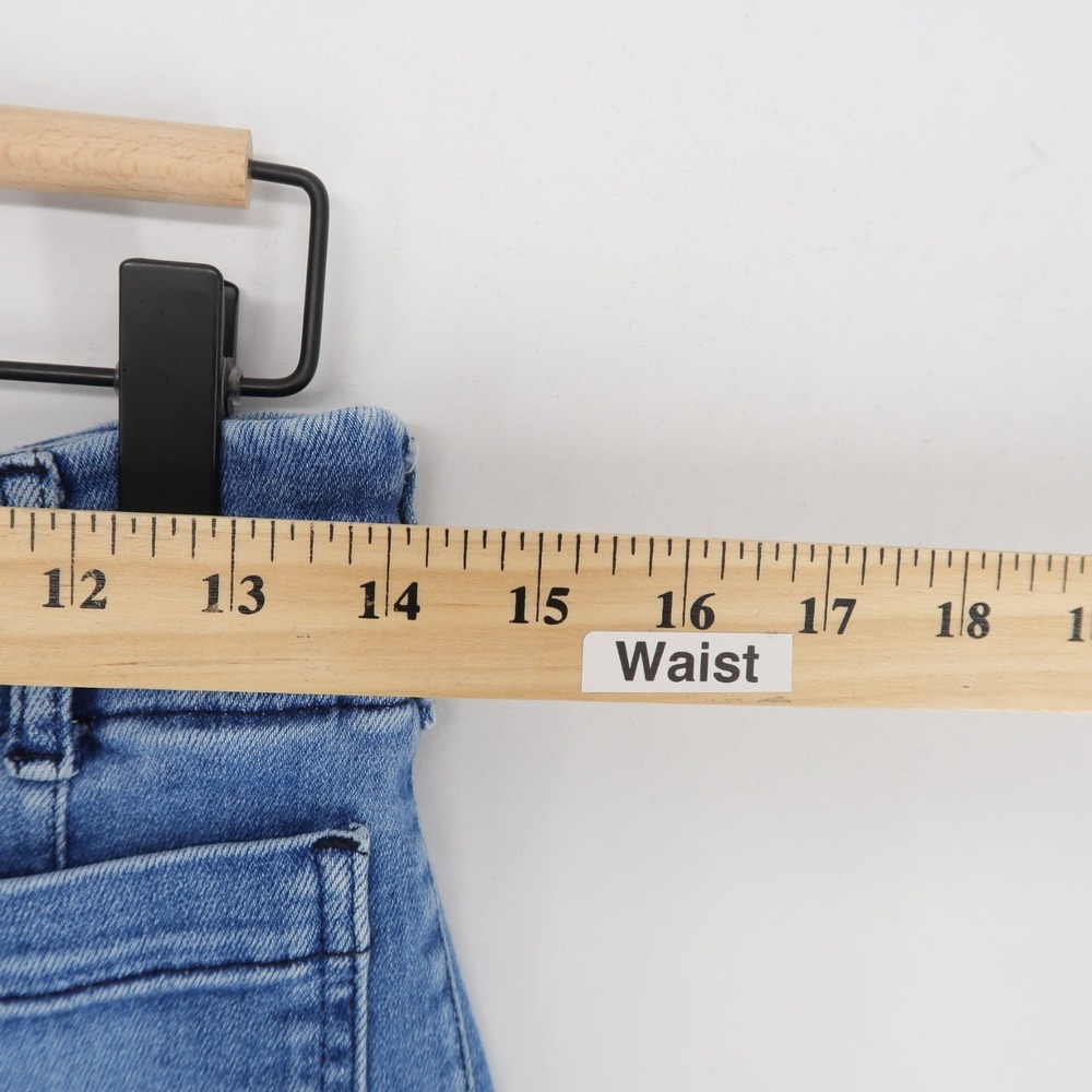 Maeve The Colette Jeans Womens 28 Blue Cropped Wide Leg High Rise Patch Pockets - Picture 5 of 11